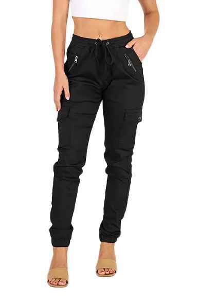 Wakee Cargo Joggers Black 10109